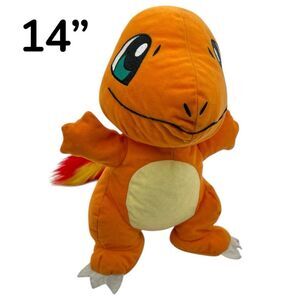 Toy Factory Kids Official Pokemon Charmander Plush Stuffed Animal Toy Orange 14"